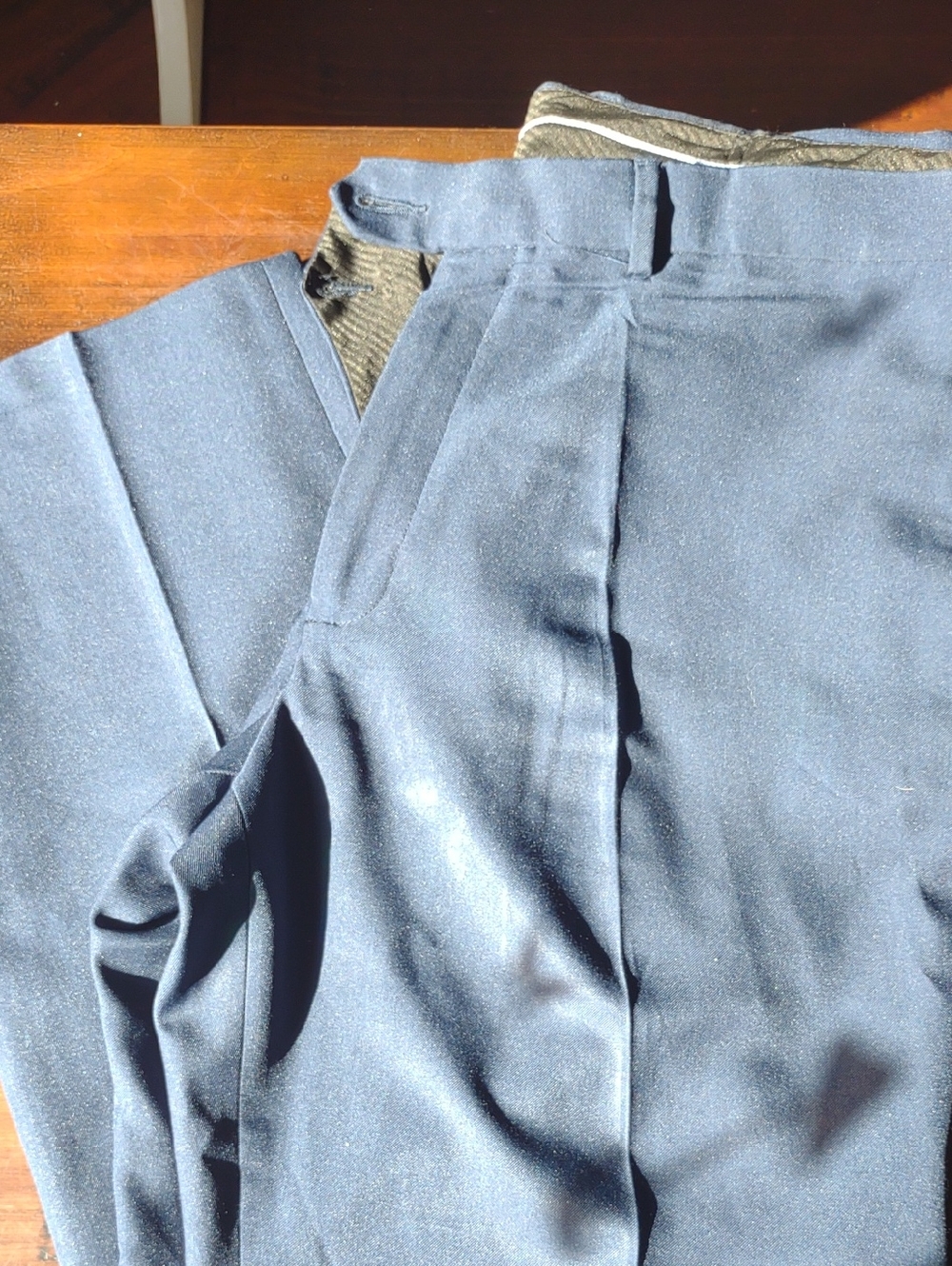Haggar Men's Dark Blue Dress Pants